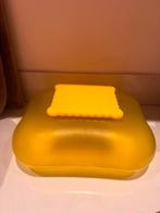 Alessi biscuit koekjestrommel geel, Ophalen of Verzenden, Gebruikt