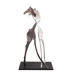 PTMD Deco Object Skye - 92x60x170 cm - Aluminium - Zwart, Ophalen of Verzenden
