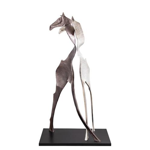 PTMD Deco Object Skye - 92x60x170 cm - Aluminium - Zwart, Antiek en Kunst, Kunst | Beelden en Houtsnijwerken, Ophalen of Verzenden