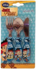 Disney Jake Neverland - piraten kinderbestek bestek OP=OP!, Ophalen of Verzenden, Nieuw, Rvs of Chroom, Bestekset