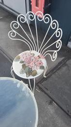 Stalen vintage tuinsetje, Ophalen of Verzenden, Gebruikt, Overige materialen, 2 zitplaatsen