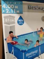 Zwembad Bestway 4.0x2.11x0.80, Ophalen, 200 tot 300 cm, 80 tot 120 cm, Zo goed als nieuw