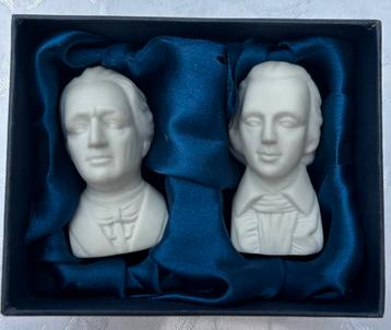 Zout- en pepervaatje dichters Schiller & Goethe NIEUW beschikbaar voor biedingen