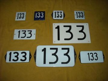 oud emaille huisnummer 133 ook 134 135 136 137 138 139 140 1 beschikbaar voor biedingen