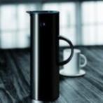 Stelton Thermoskan - 1 l - Zwart, Caravans en Kamperen, Ophalen of Verzenden, N, N, N