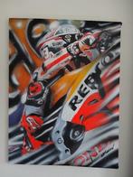 Marc Marquez olieverfschilderij Repsol Honda HRC Alex Design, Verzamelen, Motoren, Zo goed als nieuw, Ophalen