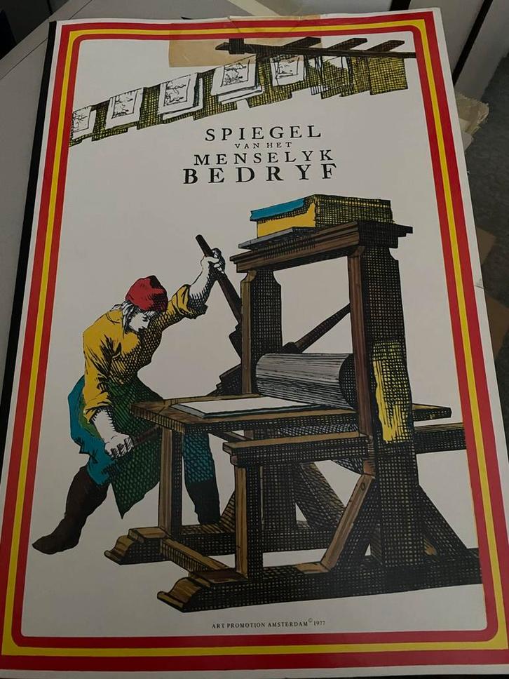 Spiegel van het Menselyk Bedryf - Luiken, Antiek en Kunst, Antiek | Boeken en Bijbels, Ophalen of Verzenden