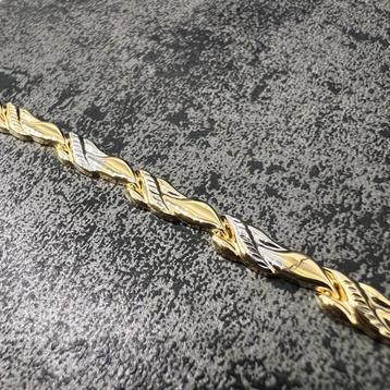 14k gouden armband prachtig schakel dames beschikbaar voor biedingen