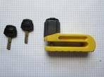 Schijfremslot voor fiets of motor, 2 sleutels, Ophalen of Verzenden, Gebruikt