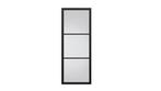 Binnendeuren Ezra zwart mat glas - 231,5 cm x 93 cm, Ophalen, 80 tot 100 cm, 215 cm of meer, Binnendeur