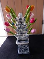 tulpenvaas, Huis en Inrichting, Woonaccessoires | Vazen, Ophalen, Blauw, Minder dan 50 cm, Glas