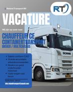 chauffeurs gezocht CE containers, Variabele uren, LBO / VMBO, Starter, Overige vormen