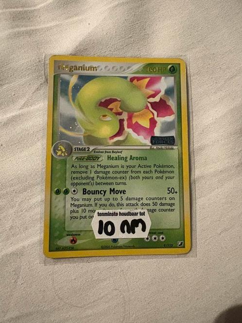 Meganium #9/115 Holo, Hobby en Vrije tijd, Verzamelkaartspellen | Pokémon, Zo goed als nieuw, Losse kaart, Ophalen of Verzenden