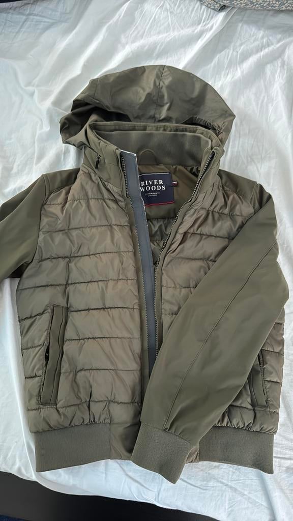 Regenjas. Donkergroen. Hoogte 116 cm., Kinderen en Baby's, Kinderkleding | Maat 116, Ophalen of Verzenden, Zo goed als nieuw, Jongen