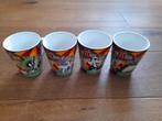 4 mokken van Warner Bros looney tunes, Looney Tunes, Ophalen of Verzenden, Zo goed als nieuw