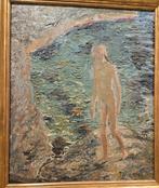 Schilderij 19e eeuw Antiek lijst echt verguld, Antiek en Kunst, Ophalen of Verzenden