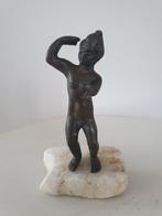 Oud bronzen beeldje naakt mannetje. Romeinse voorstelling, Ophalen of Verzenden