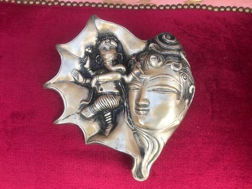 zeldzame bronzen wandhanger, Shiva en Ganesha, Antiek en Kunst, Kunst | Niet-Westerse kunst, Ophalen of Verzenden