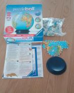 Ravensburger Puzzleball Wereldbol 15cm doorsnee, Ophalen of Verzenden, Minder dan 500 stukjes, Zo goed als nieuw, Rubik's of 3D-puzzel