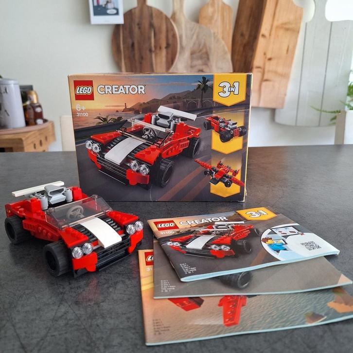 Lego Creator 31100 Sportwagen 3 in 1, Kinderen en Baby's, Speelgoed | Duplo en Lego, Zo goed als nieuw, Lego, Complete set, Ophalen
