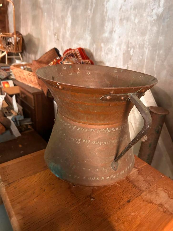 Antieke Koperen Kan 2 stuks, Antiek en Kunst, Antiek | Koper en Brons, Koper, Ophalen of Verzenden