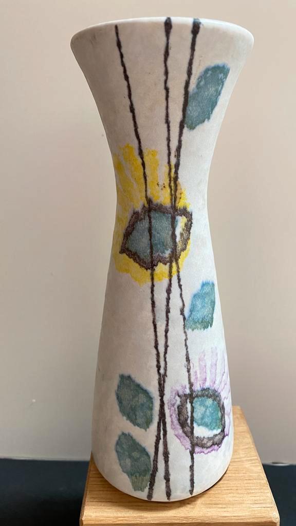 Vintage vaas Jasba West Germany, Huis en Inrichting, Woonaccessoires | Vazen, Gebruikt, Overige kleuren, Minder dan 50 cm, Overige materialen