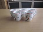 Ter Steege Jet 5 espresso kopjes met aardbeien D6,5cm H8cm, Ophalen of Verzenden, Zo goed als nieuw, Effen, Kop(pen) en/of Schotel(s)