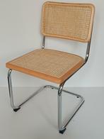 6x Breuer Cesca Thonet stijl slede stoel hout rotan webbing