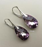 Oorbellen Swarovski kristal goud zilver ketting parel, Met kristal, Hangers, Nieuw, Ophalen of Verzenden