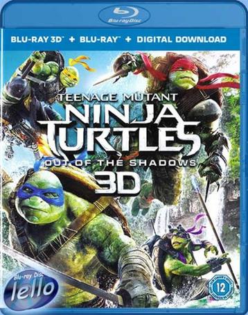 Blu-ray 3D: Teenage Mutant Ninja Turtles: Out of the Shadows beschikbaar voor biedingen