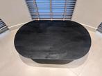 Ovale zwarte salontafel, Ophalen, Zo goed als nieuw, Minder dan 50 cm, Ovaal