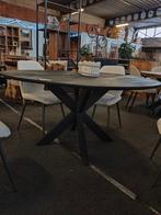 Eetkamertafel rond zwart (PROMO), Huis en Inrichting, Tafels | Eettafels, Ophalen, Rond, Nieuw, 100 tot 150 cm
