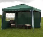 Vouwtent 3 x 3 meter groen of blauw met 2 x zijkant, Ophalen, Opvouwbaar, Partytent, Minder dan 4 meter