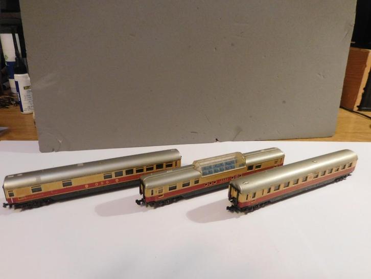 Minitrix 3 3017/3018/3019, Hobby en Vrije tijd, Modeltreinen | N-Spoor, Gebruikt, Wagon, Gelijkstroom, Trix, Ophalen of Verzenden