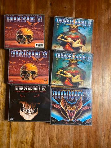 6 x THUNDERDOME cd’s 4 5 6 10 allemaal orgineel incl boekjes beschikbaar voor biedingen