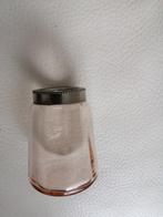Vintage klein roze vaasje, met zilverkleurige rand. , Ophalen of Verzenden, Huis en Inrichting