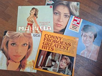 Conny Froboess, Katja Ebstein, Manuela oa - 5 LP's duits pop beschikbaar voor biedingen