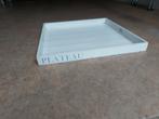 Dienblad/blad voor hocker., Ophalen, Gebruikt, Vierkant, Hout