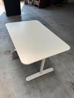 IKEA BEKANT bureau 120x80 cm wit hoogte verstelbaar met hand, Huis en Inrichting, Bureaus, Ophalen of Verzenden, Zo goed als nieuw