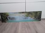 Glasschilderij Waterval 115x30, Ophalen