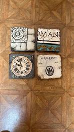 Set van 4  wandtegels, Ophalen, Zo goed als nieuw