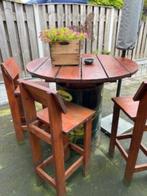 Unieke bar set voor buiten, Tuin en Terras, Tuinsets en Loungesets, Ophalen, 4 zitplaatsen, Gebruikt, Eettafel