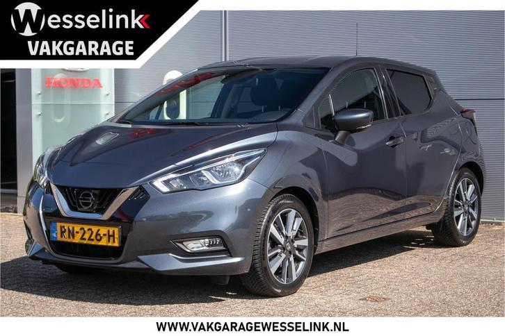 Nissan Micra 0.9 IG-T N-Connecta Dealerond. | Nav | Cam | Pr, Auto's, Nissan, Te koop, Micra, ABS, Achteruitrijcamera, Airbags