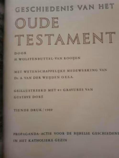 Bijbelse Geschiedenis en boek katholieke gezin., Antiek en Kunst, Antiek | Boeken en Bijbels, Ophalen of Verzenden