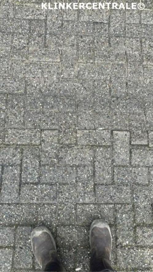 ROOIKORTING 1.000m2 grijs betonklinkers straatstenen bkk bss, Tuin en Terras, Tegels en Klinkers, Gebruikt, Klinkers, Beton, 10 m² of meer