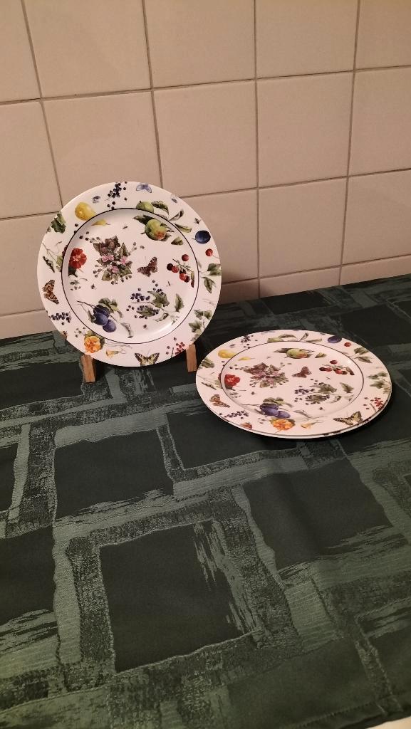 Malamine borden , Fruit & Flowers - Nieuw., Huis en Inrichting, Keuken | Servies, Nieuw, Bord(en), Overige stijlen, Ophalen