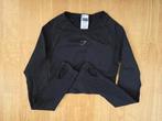Gymshark top maat XS, Zwart, Ophalen of Verzenden, Maat 34 (XS) of kleiner, Gymshark