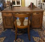 Groot antiek bureau, partnerbureau, partnerdesk, buro dubbel, Ophalen, Gebruikt, Baambrugge, Info@babuschka.nl
