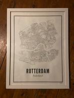 Wijck poster Rotterdam met lijst, Ophalen, Zo goed als nieuw, Hout, Minder dan 50 cm