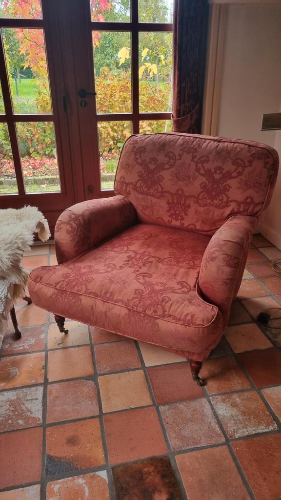 Grote steenrode fauteuil., Huis en Inrichting, Fauteuils, Ophalen